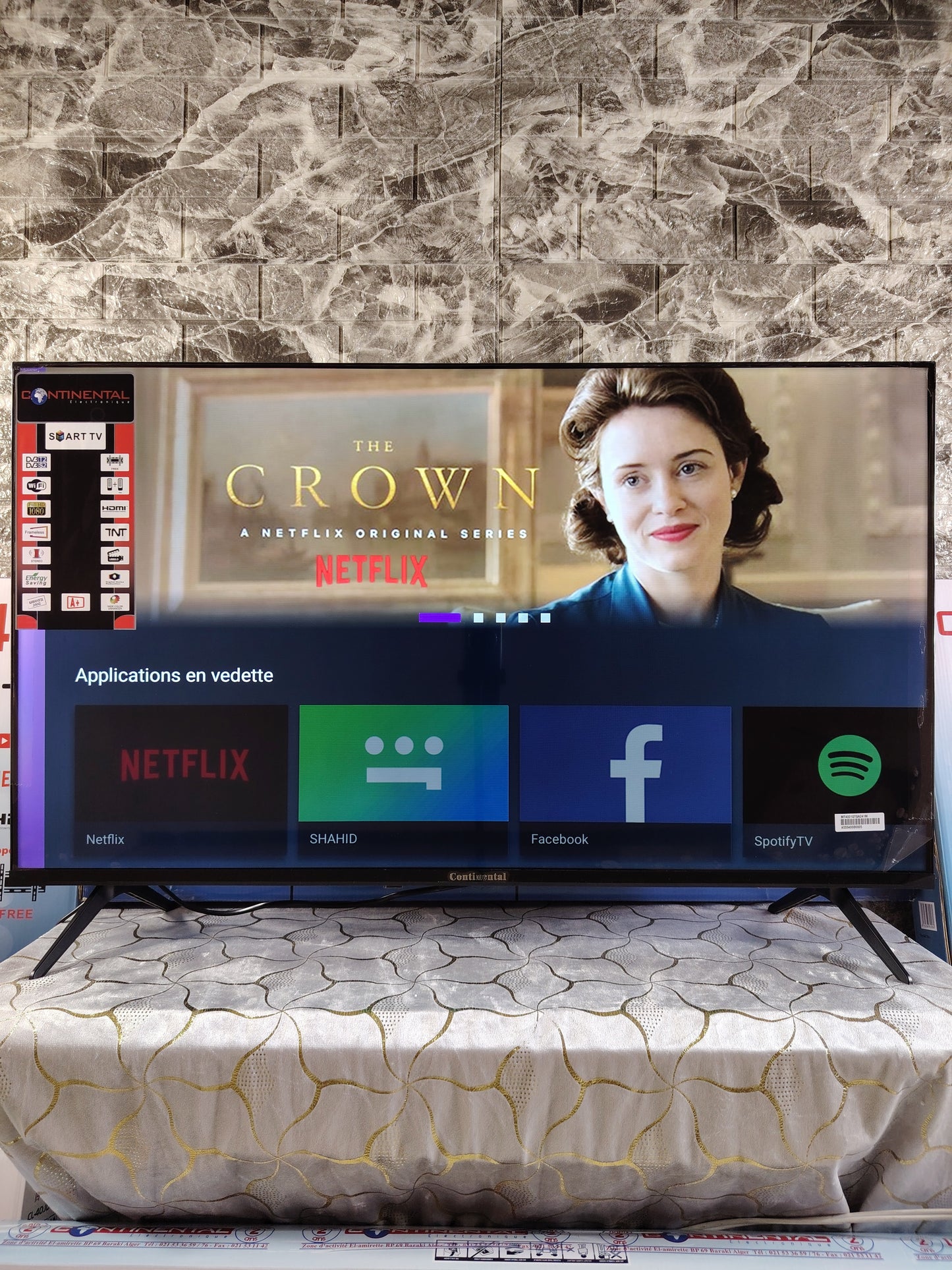 Television Continental 40'' smart tv ANDROID 14 frameless