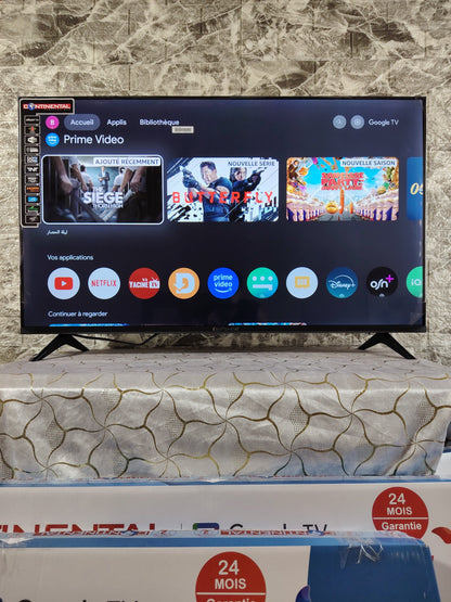 Television Continental 43''  GOOGLE TV Smart Frameless